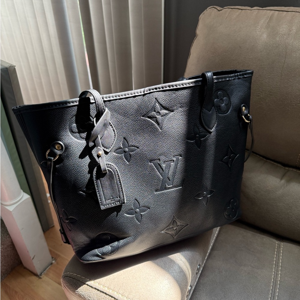 Black Designer Tote Bag